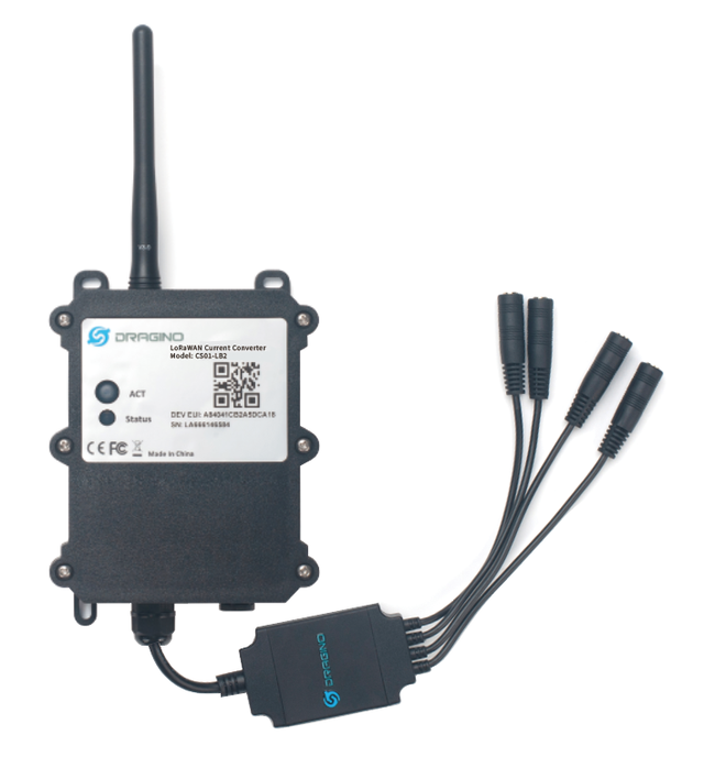 CS01-LX: LoRaWAN 4 Channel Current Sensor Converter