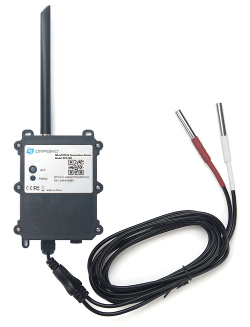 D22-CX: CAT-M1/LTE-M Waterproof Outdoor Temperature Sensor