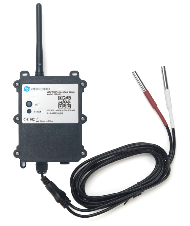 D22-LX: LoRaWAN Waterproof Outdoor Temperature Sensor