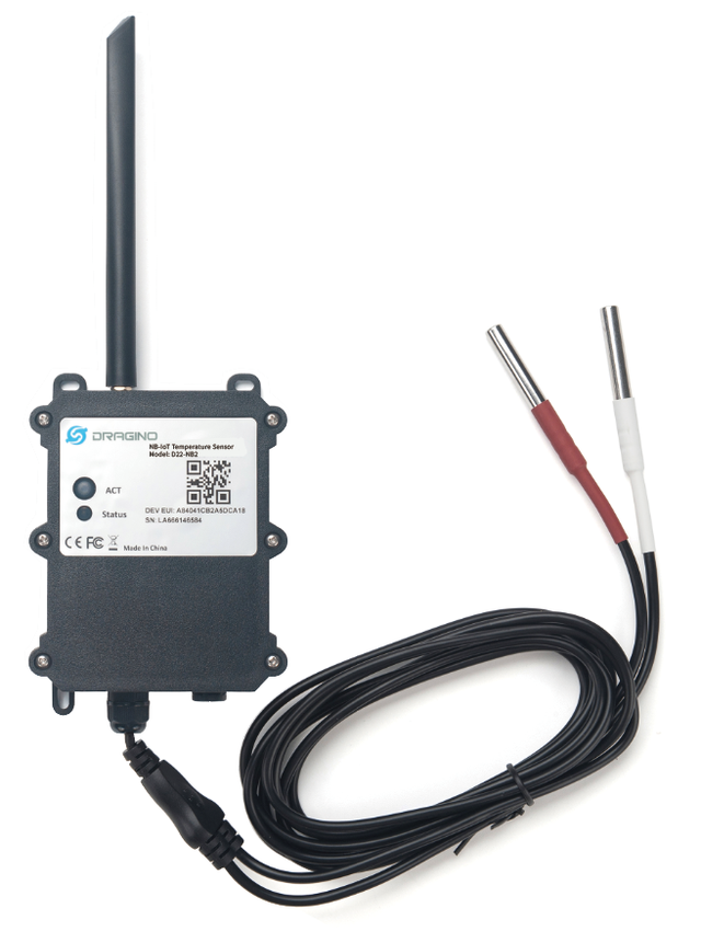 D22-NX: NB-IoT Waterproof Outdoor Temperature Sensor
