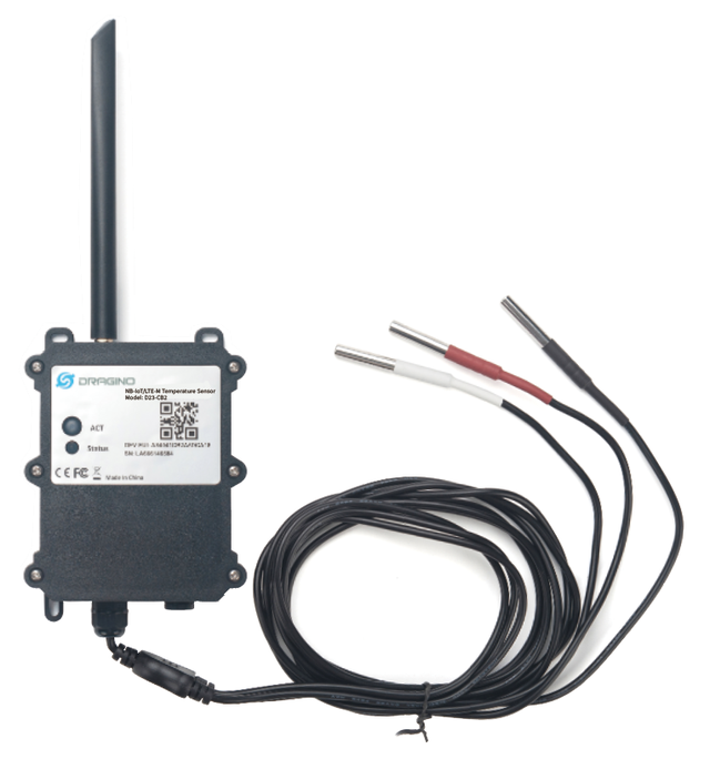 D23-CX: CAT-M1/LTE-M Waterproof Outdoor Temperature Sensor