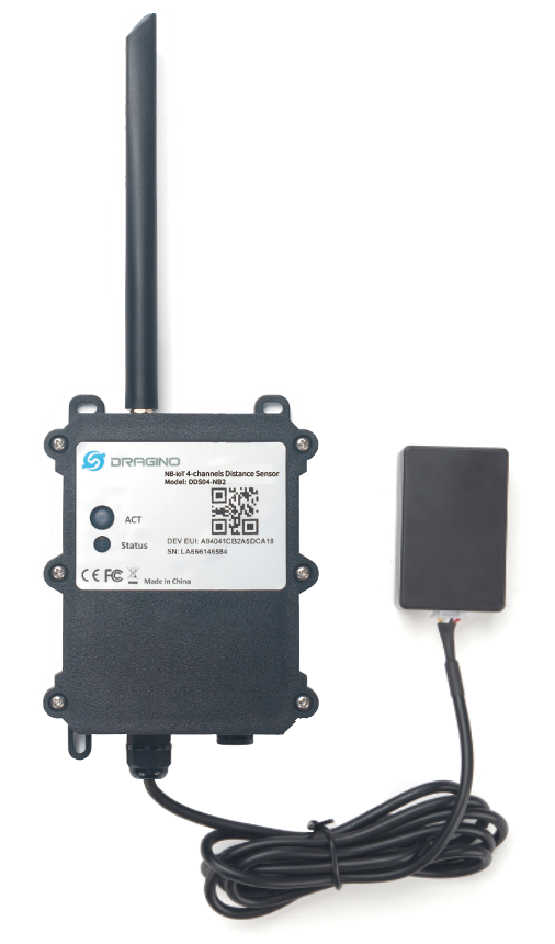 DDS04-NX: NB-IoT 4-Channels Distance Detection Sensor