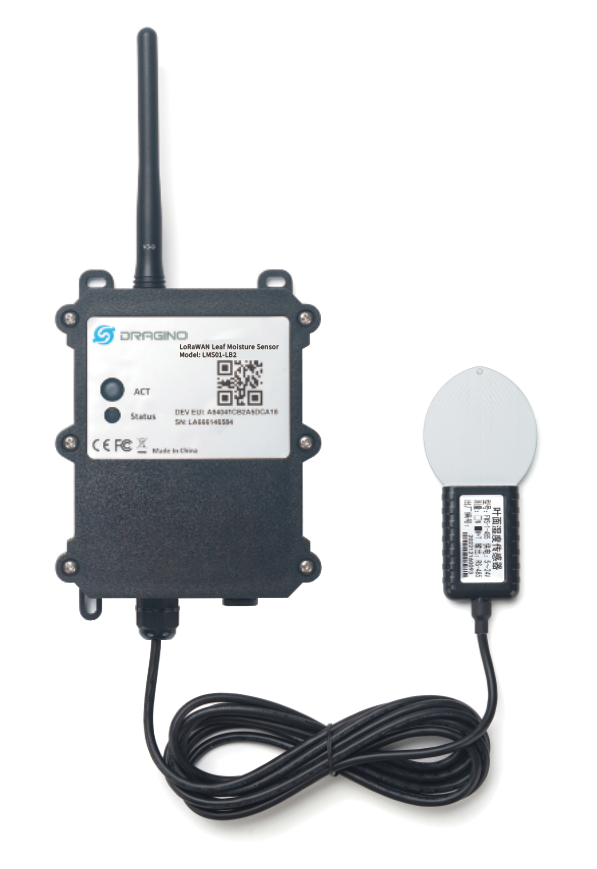 LMS01-LX: LoRaWAN Leaf Moisture Sensor