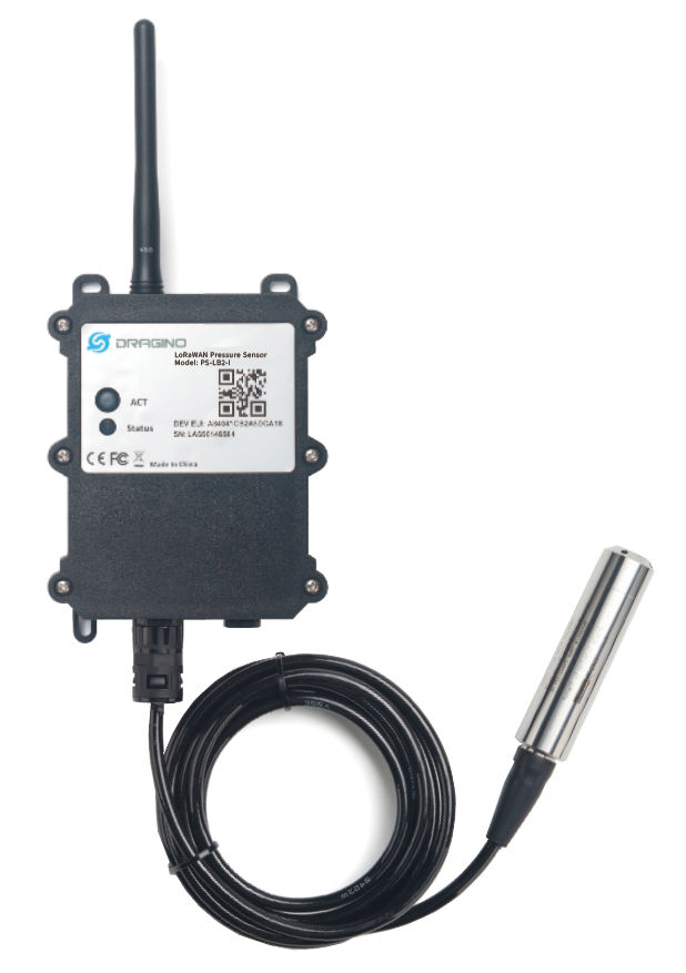 PS-LX-I: LoRaWAN Immersion Type Air/Water Pressure Sensor