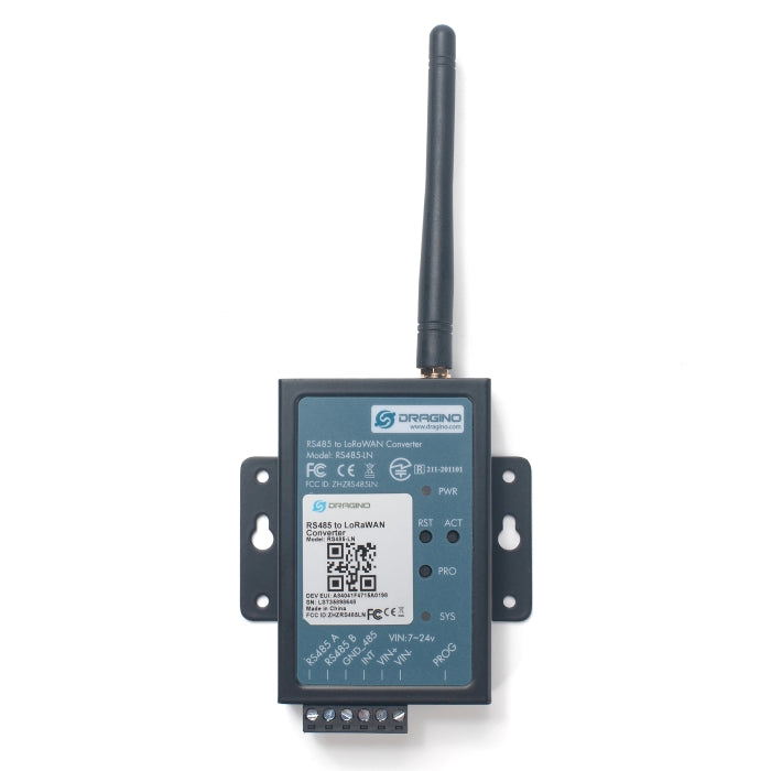 RS485-LN: Modbus/RS485 LoRaWAN Converter