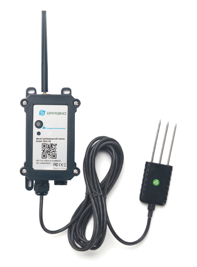 SE01-CX: CAT-M1/LTE-M Soil Moisture & EC Sensor