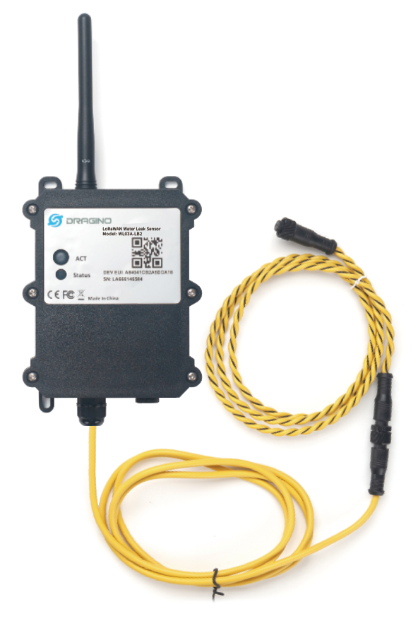 WL03A-LX: LoRaWAN Non-Position Rope Type Water Leak Controller