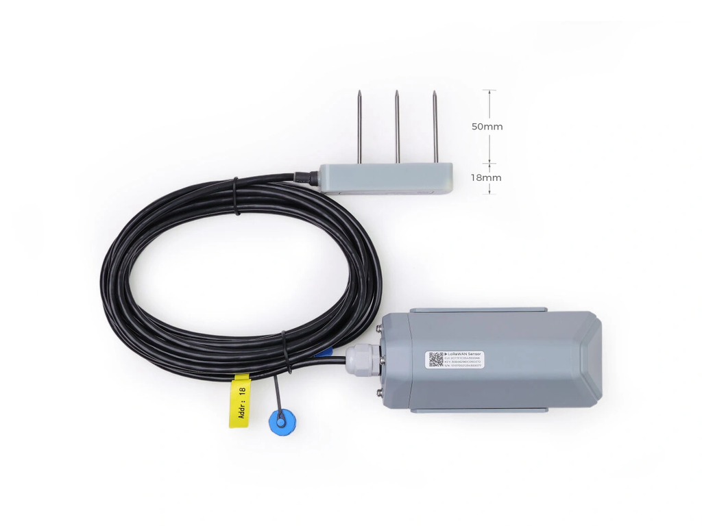 SenseCAP S2108: LoRaWAN Soil Moisture, Temperature and Pore EC Sensor